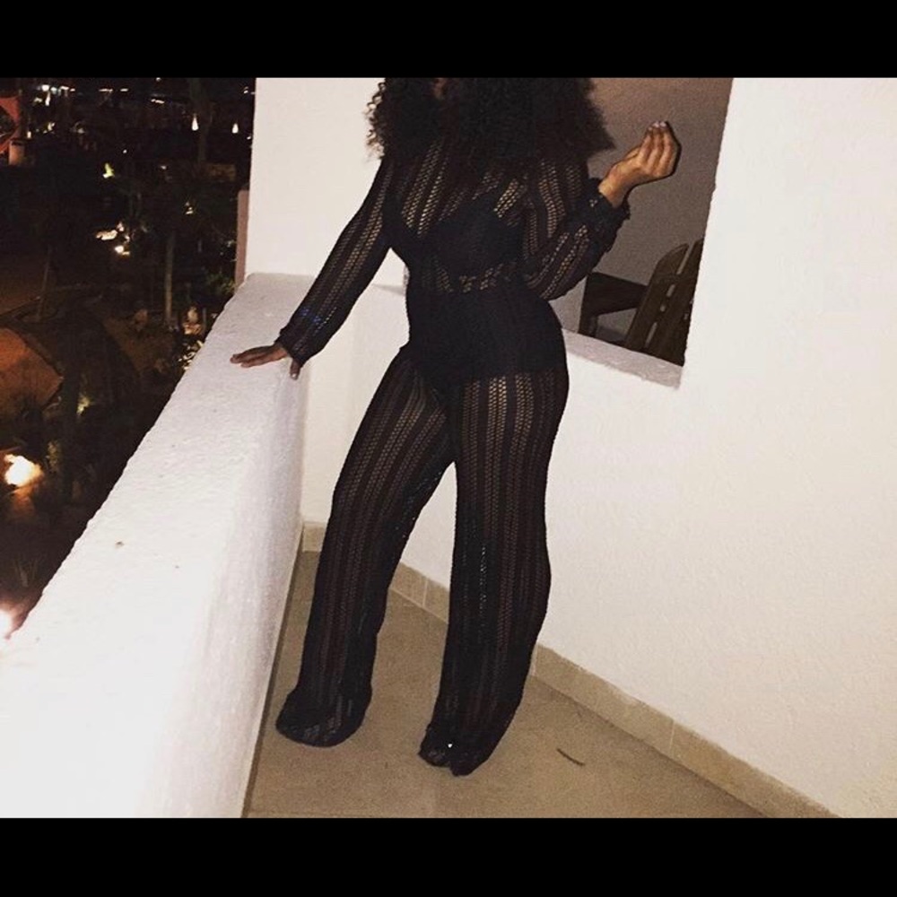 Nasty Gal Mesh Jumpsuit
